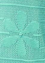 Transparante trui met bloemenmotieven 