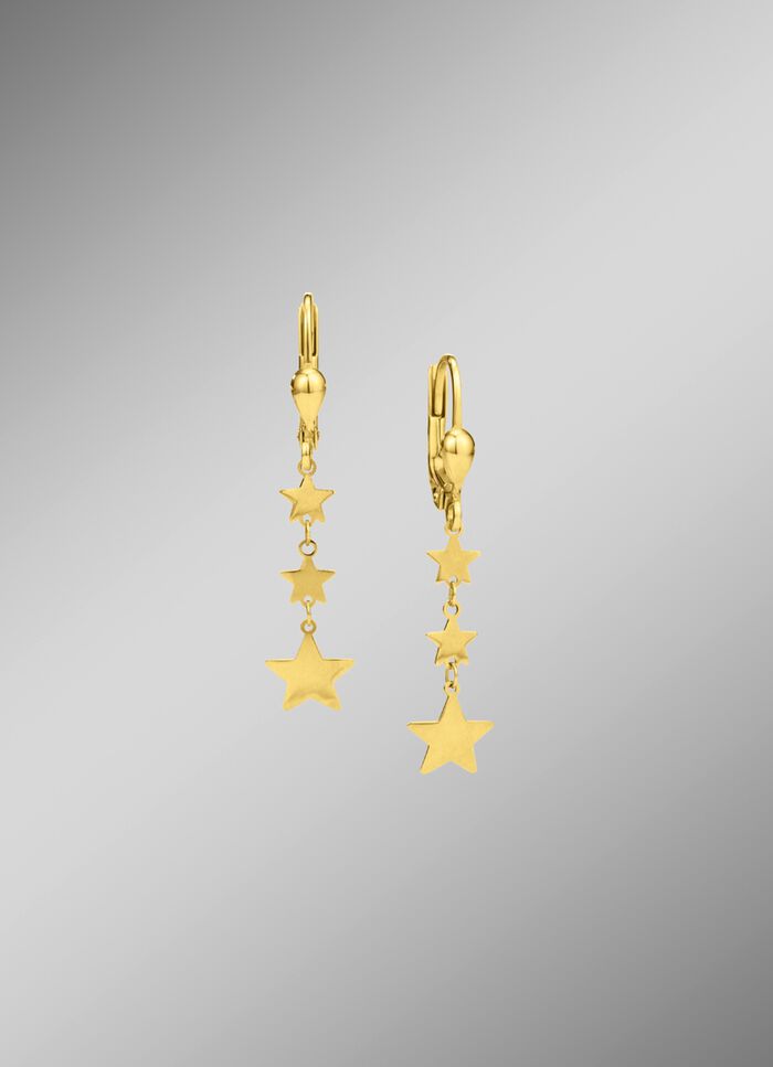 Prachtige steroorbellen van fijn goud 585/- 