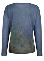 Shirt met subtiele bloemenprint 