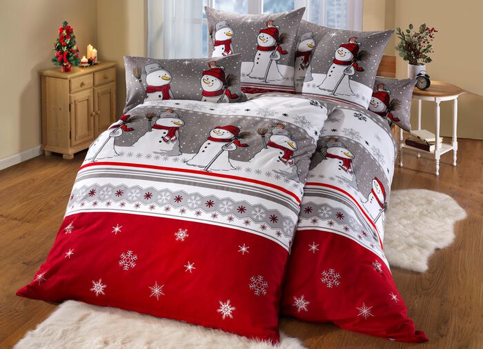 Beddengoedset in zachte flanelkwaliteit 