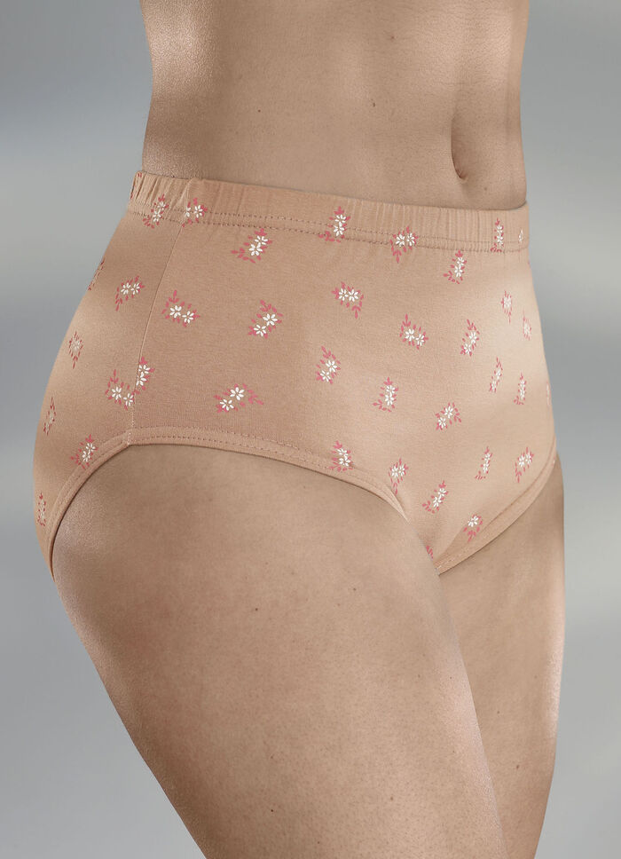 Set van vier slips met bloemdessin 