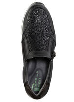 ELENA EDEN pantoffels van nappaleer ZWART