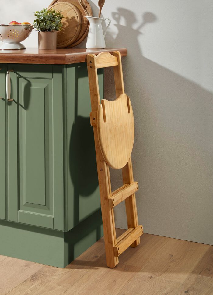 opvouwbare kruk van bamboe 