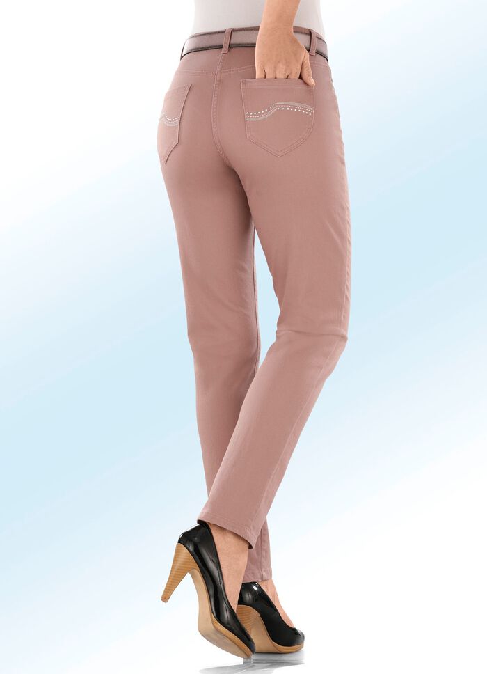 Jeans met 5 zakken ROZENHOUT