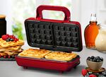 Wafelijzer voor 2 Belgische wafels 
