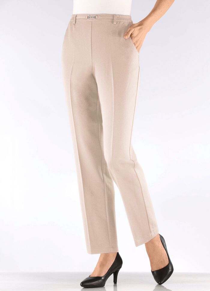 Broek met decoratieve afwerking 