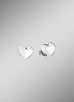 Tijdloos elegante hartoorbellen van 925 zilver 