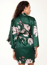 LingaDore huisjas in kimonovorm met kleurrijk printdesign 