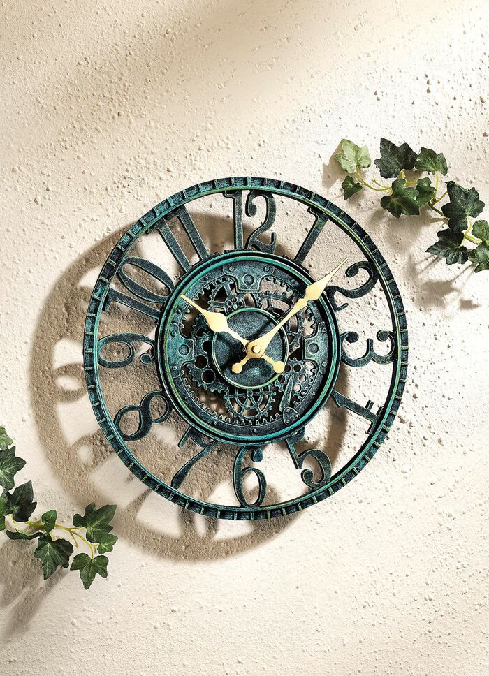 Met de hand beschilderde quartz wandklok 