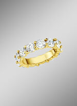 Eternity ring met diamanten met ca. 16 diamanten 