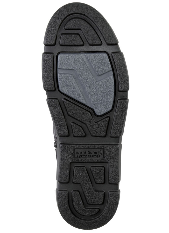 Waldl&auml;ufer enkellaarzen met zebra-design ZWART-GRIJS