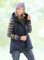 Vest met decoratieve ritsen 