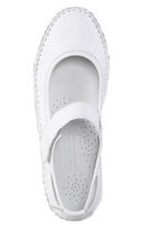 Gemini mocassinpantoffels met subtiele kreukstructuur WIT