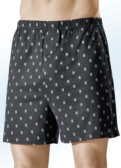 Set van vier boxershorts, met kleurrijke patronen 