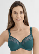Felina beugelbeha met tule borduursel SMARAGD