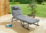 Tuinligstoel 2 in 1 met extra kussen 