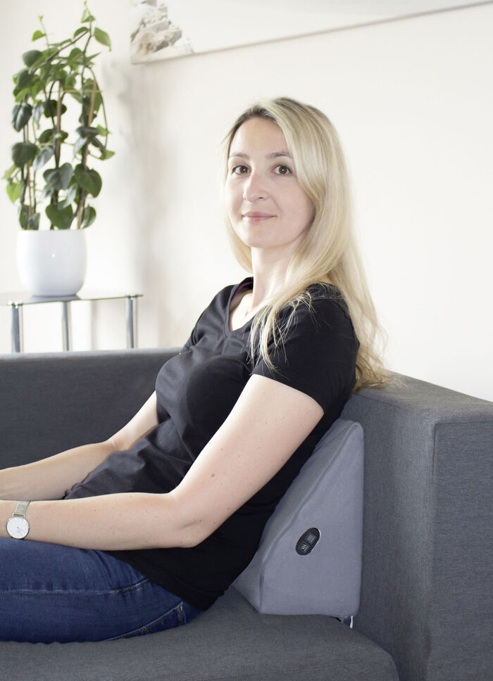 Trapeziumkussen met warmte- en massagefunctie 