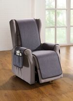 Omkeerbare beschermer met bandrand GRIJS