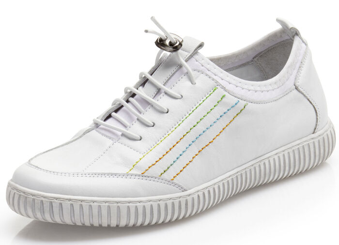 Gemini sneakers met elastisch textielmateriaal WIT