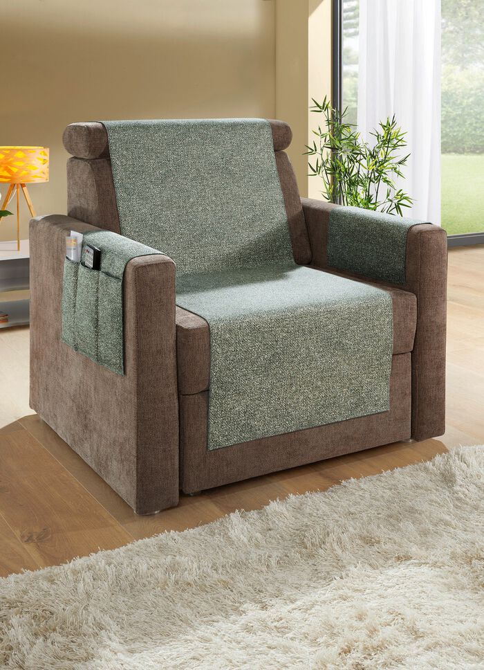 Woonaccessoires met kettingafwerkingen in melangelook GROEN