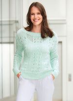 Trui met luxe, glinsterende paillettengaren 