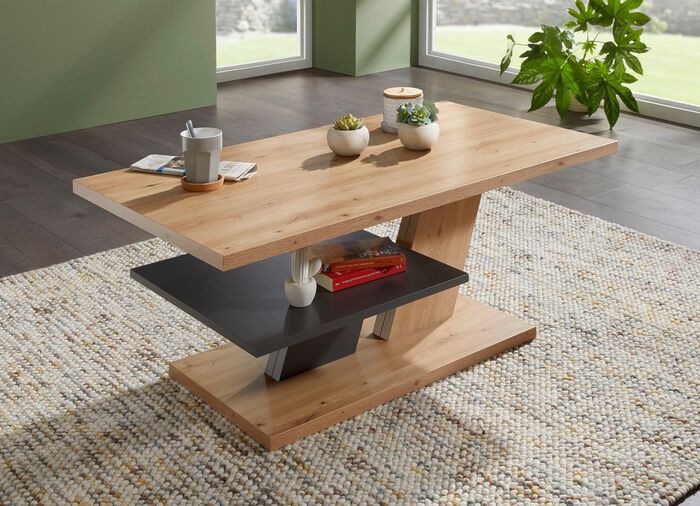 Salontafel met onderhoudsvriendelijke melamineharscoating 