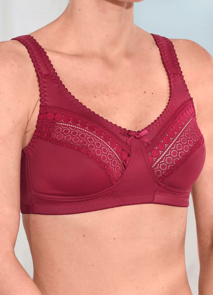 Laurina-bh met elastische kant in de bovenste cups 