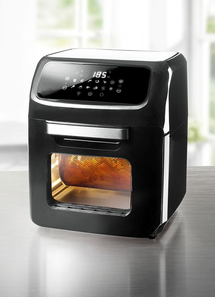 Digitale airfryer met grilfunctie ZWART