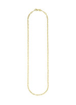 Prachtige fantasieketting gezet in 375/- fijn goud 