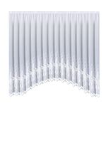 C-boog-vitrage met hoogwaardig Plauener kant 