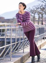 Trui met strepenpatroon 