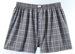 Set van vier boxershorts met opening, geruit 