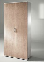 Praktische kasten in een strak design WIT EIKEN