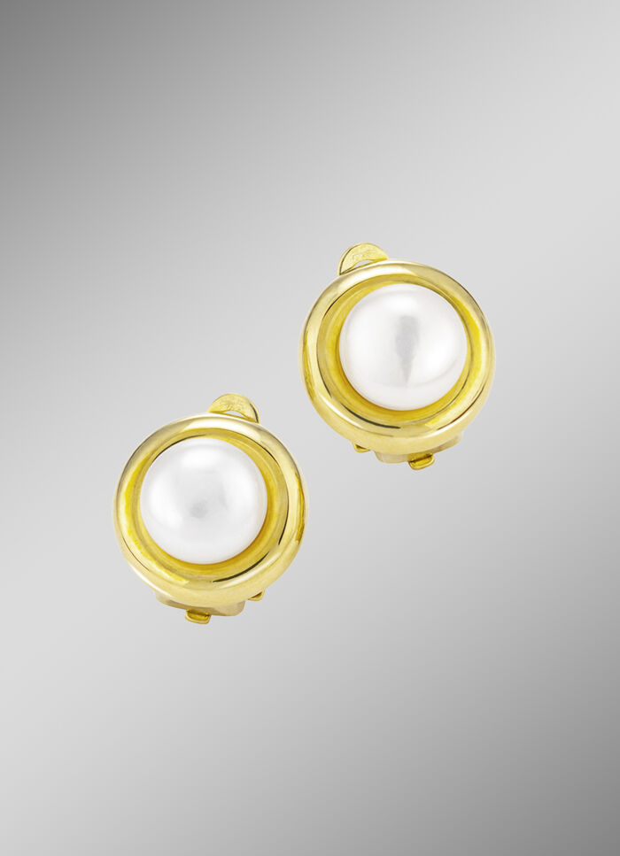 Clipoorbellen met gekweekte zoetwaterparels 