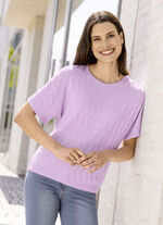 Trui met golfpatroon FLIEDER