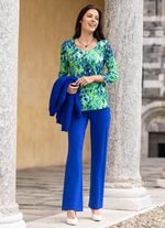 Shirt met schitterende all-over print 