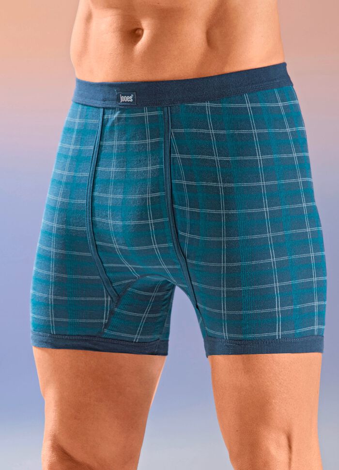 Vierpack geruite onderbroeken 