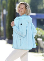 Functionele jas met vaste capuchon BALIBLAU-WIT