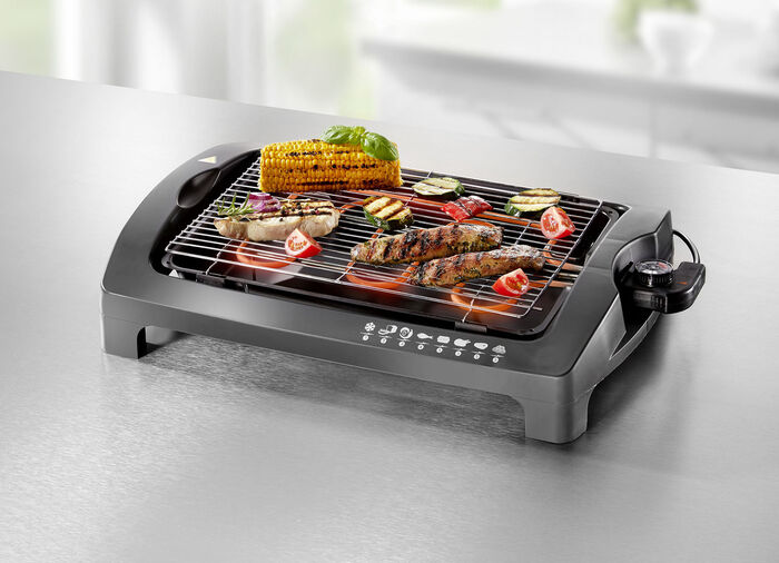 Elektrische grill inclusief onderstel - te gebruiken als onderstel of tafelgrill 