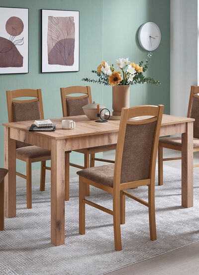 Eettafel met gelamineerd houten honingraatblad 