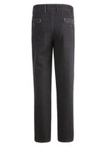 "Francesco Botti" jeans met elastische tailleband in 3 kleuren ANTHRAZIT
