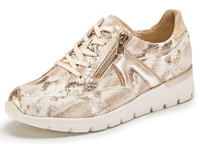 Waldl&auml;ufer veterschoen gemaakt van een interessante materiaalmix 