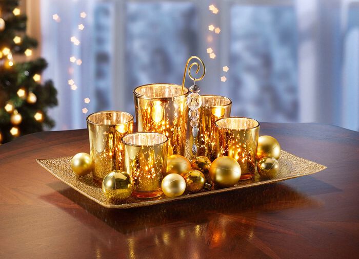 Glazen kaarsenhouder 18 stuks 