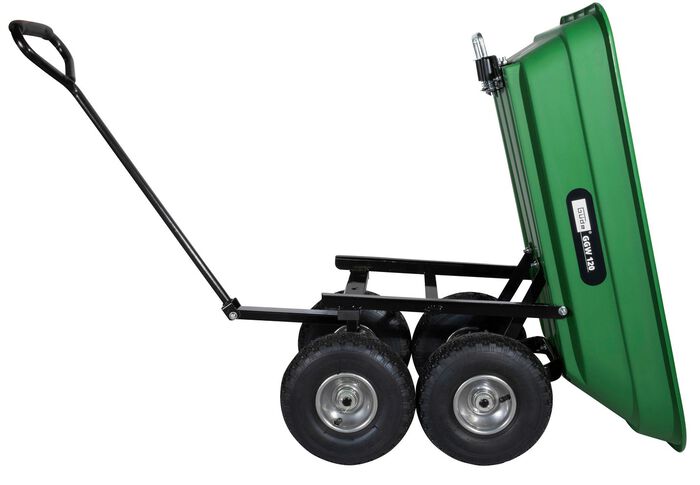Tuinwagen van G&uuml;de met kantelfunctie GROEN-ZWART
