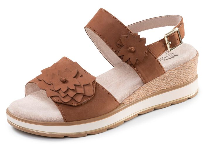 ELENA EDEN, lichte damessandalen, breedte G, met klittenbandsluiting 