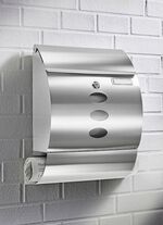 Afsluitbare brievenbus van roestvrij staal 