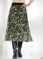 Rok met pliss&eacute;vouwen 