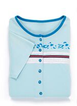 Set van twee nachthemden met geplaatste print op de voorkant 