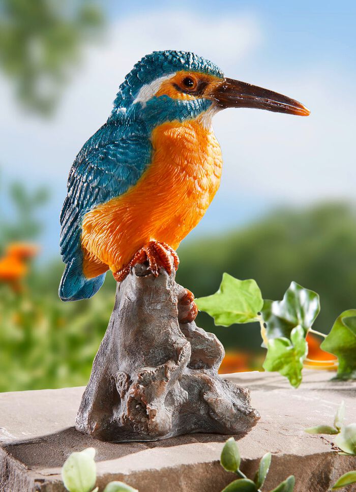 Weerbestendige ijsvogel van polyresin 