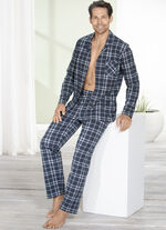 Pyjama met knoopsluiting bovenaan 